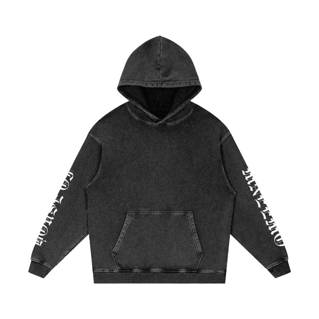 MNEEMO Loose Hoodie — Snow Wash