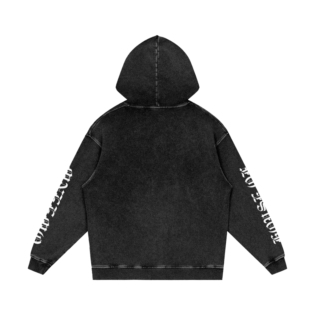 MNEEMO Loose Hoodie — Snow Wash