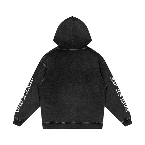 MNEEMO Loose Hoodie — Snow Wash