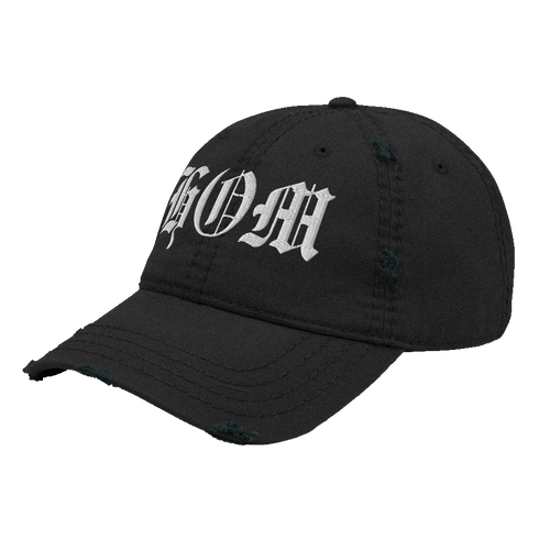 MNEEMO Distressed Cap — Black