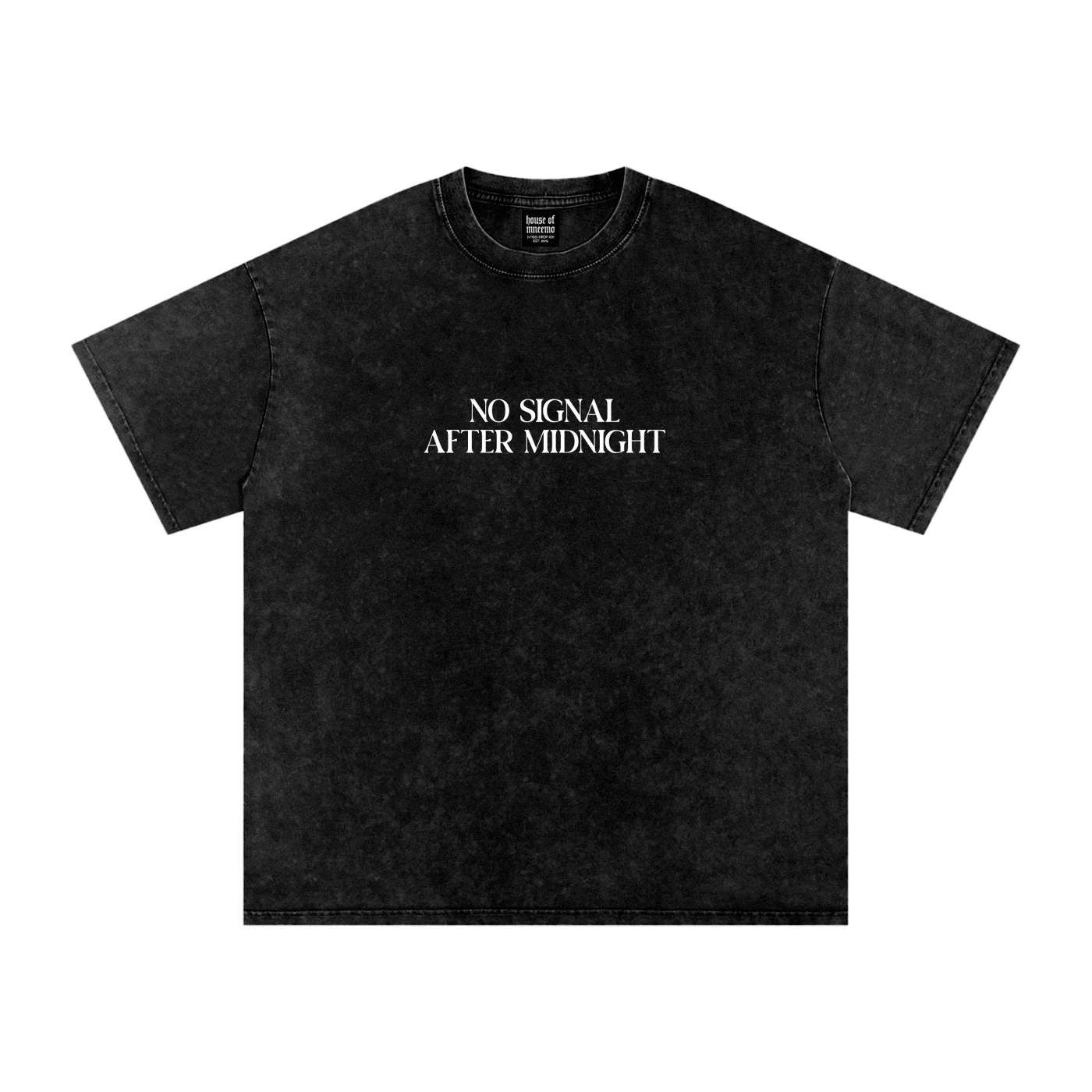 MNEEMO Oversized Tee — Snow Wash