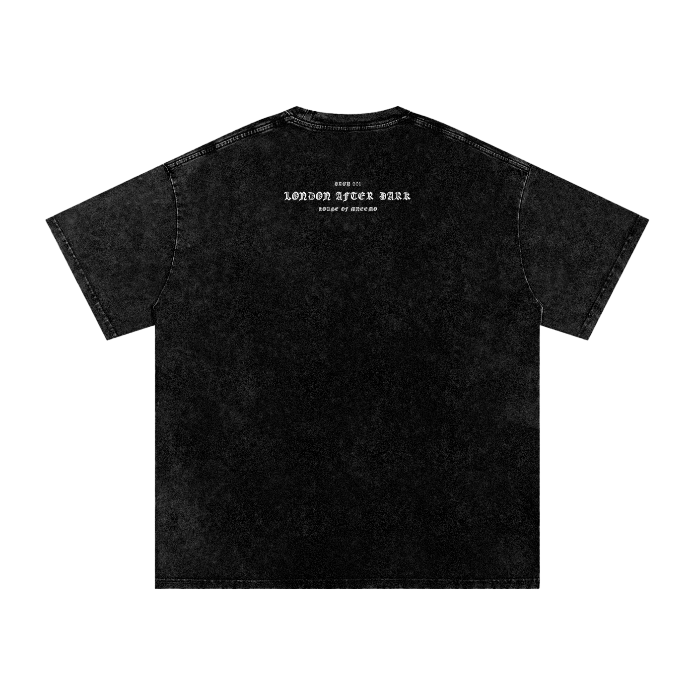 MNEEMO Oversized Tee — Snow Wash