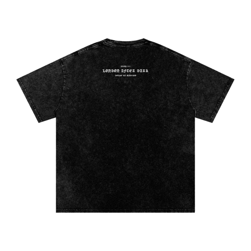 MNEEMO Oversized Tee — Snow Wash